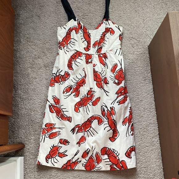 Anthropologie cotton lobster dress with pockets - Picture 2 of 10
